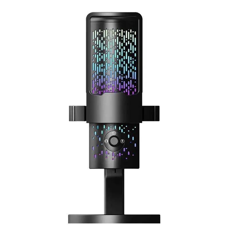 ZFSZ DM90 RGB Condenser USB Microphone with Mute Button & Gain Control, Desktop Mic for Gaming Live Stream Podcast Video чорний
ZFSZ DM90 RGB Condenser USB Microphone with Mute Button & Gain Control, Desktop Mic for Gaming Live Stream Podcast Video чорний