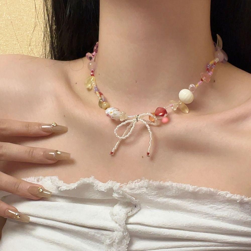 Цепочка на ключицы из смолы, красочные колье-колье, ожерелье с милым бантом, подарок на день Святого Валентина
Цепочка на ключицы из смолы, красочные колье-колье, ожерелье с милым бантом, подарок на день Святого Валентина
