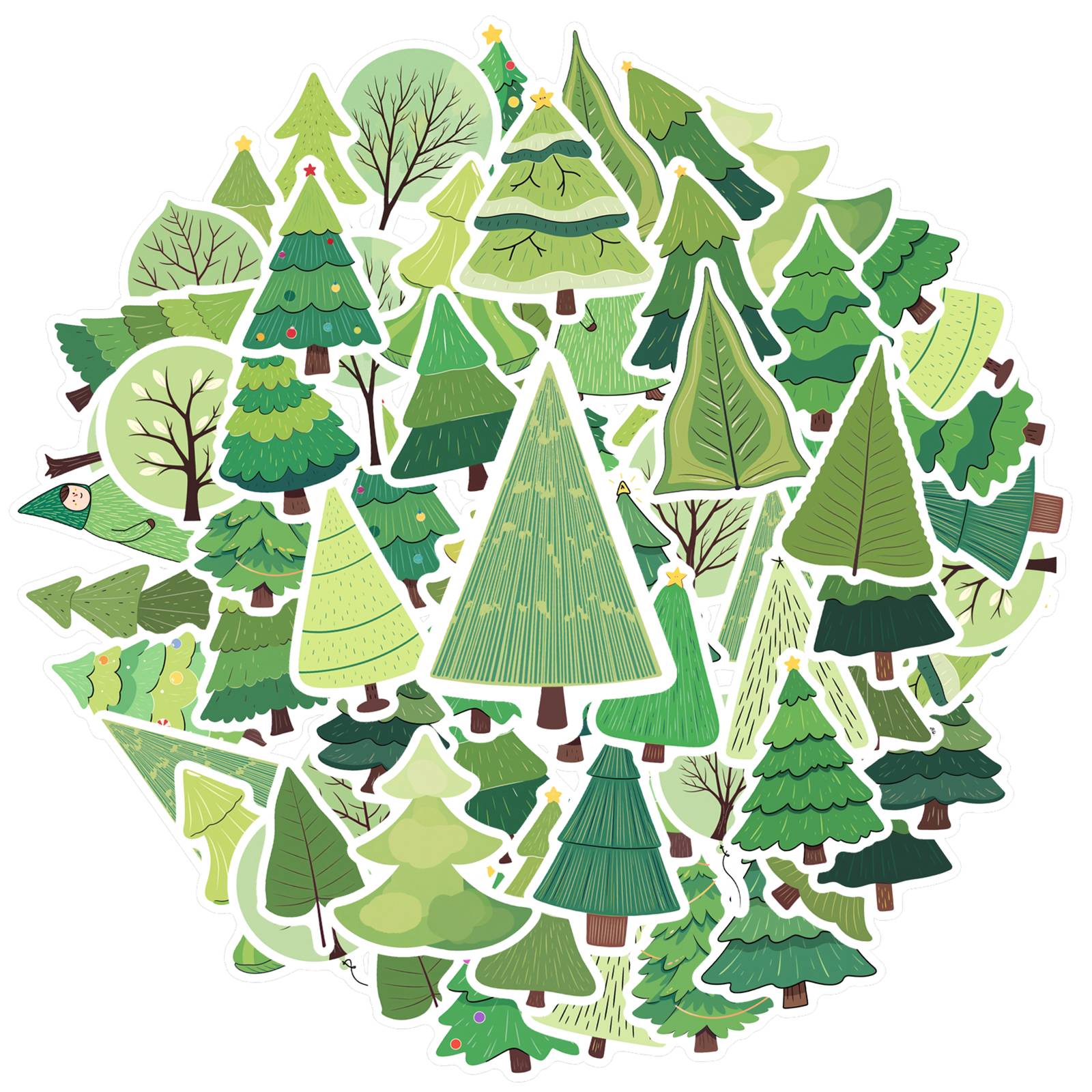 35pcs Festive Tree Stickers Cute Nature Christmas Stickers Stickers For Laptop Luggage Scrapbook Diary Sticker
35pcs Festive Tree Stickers Cute Nature Christmas Stickers Stickers For Laptop Luggage Scrapbook Diary Sticker