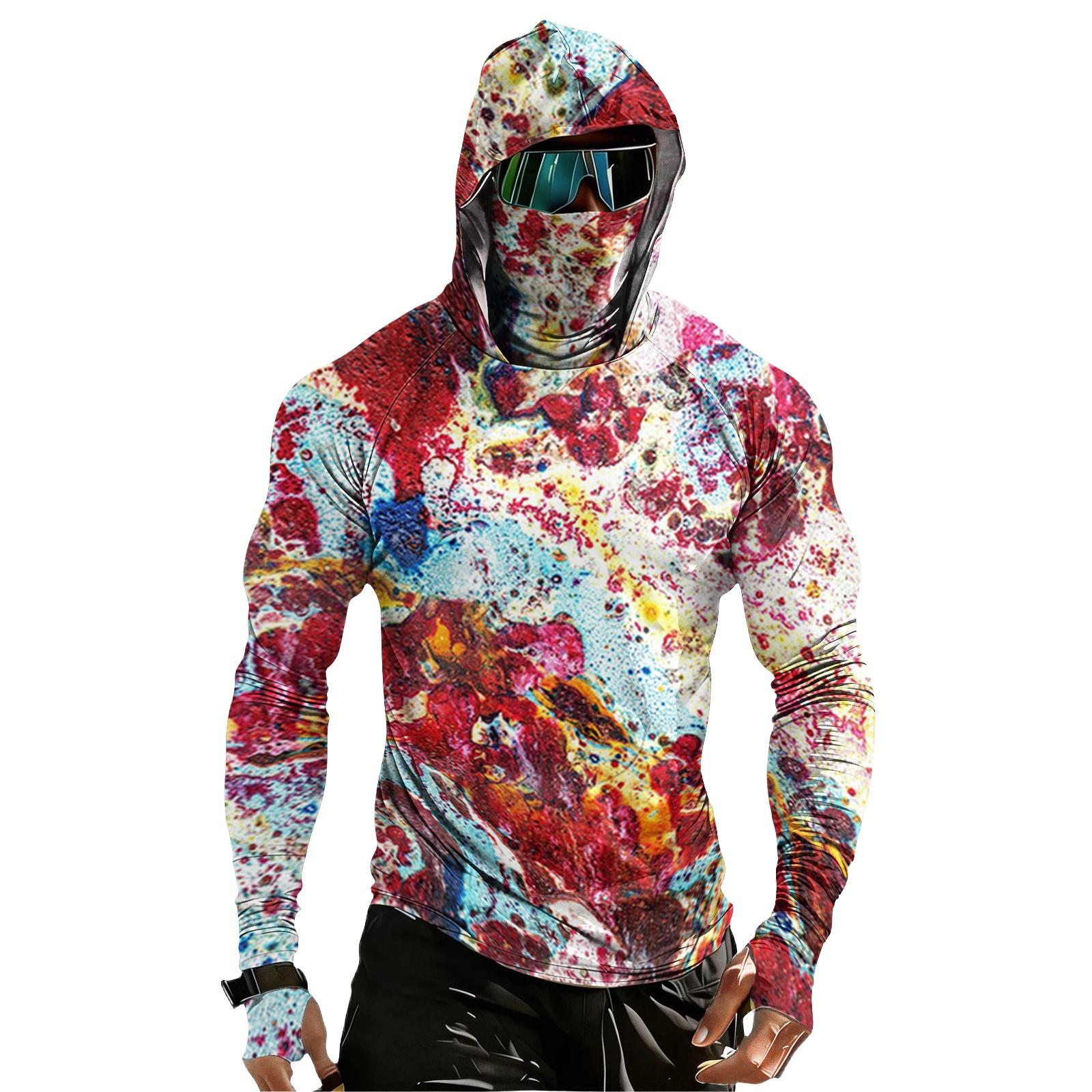 Men s Casual Raglan Sleeve Hooded Long Sleeve Sun Protection Shirt UPF 100 Plus Lightweight Breathable Quick Dry Fabric with Texture Print L
Men s Casual Raglan Sleeve Hooded Long Sleeve Sun Protection Shirt UPF 100 Plus Lightweight Breathable Quick Dry Fabric with Texture Print L