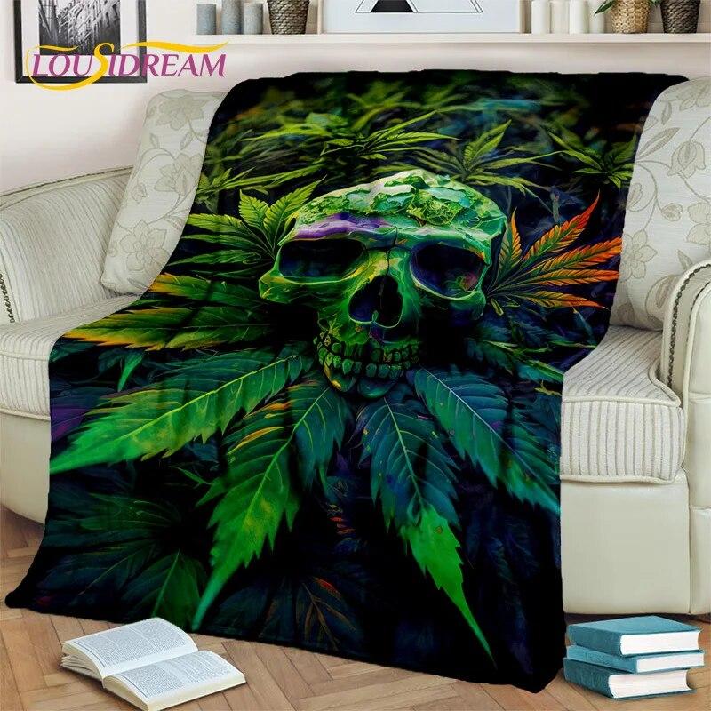 Maple Weed Plants Green Smoke Death Skull 3D Blanket,Soft Throw Blanket for Home Bedroom Bed Sofa Picnic Travel Office Cover Kid
Maple Weed Plants Green Smoke Death Skull 3D Blanket,Soft Throw Blanket for Home Bedroom Bed Sofa Picnic Travel Office Cover Kid