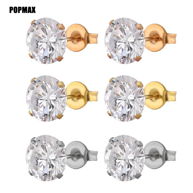POPMAX 1Pairs/2Pcs Stainless Steel Crystal Studs Earrings For Women Men 4 Prong Tragus Round Clear Cubic Zirconia Ear Zircon 8mm медный
POPMAX 1Pairs/2Pcs Stainless Steel Crystal Studs Earrings For Women Men 4 Prong Tragus Round Clear Cubic Zirconia Ear Zircon 8mm медный