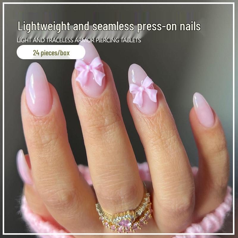 Romantic Pink Bow Press-On Nails – Sweet Style, 24 Removable Pieces Gel Polish Version
Romantic Pink Bow Press-On Nails – Sweet Style, 24 Removable Pieces Gel Polish Version