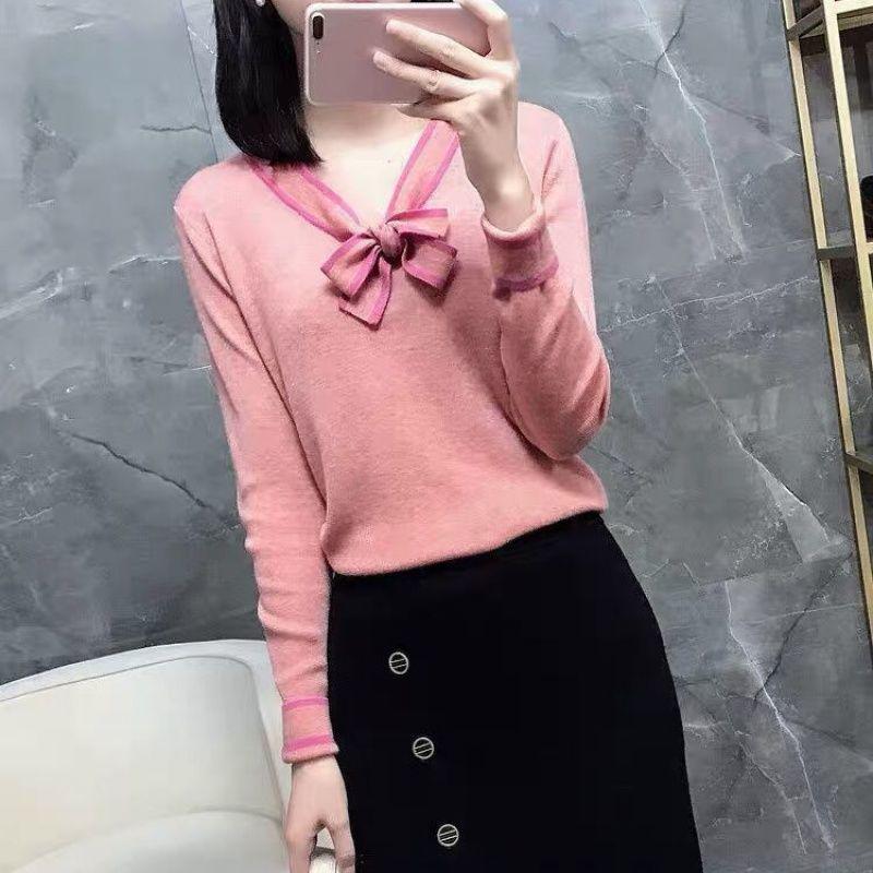 V-Neck Lace-Up Preppy Knitted Long Sleeve Top for Women M 40-49 kg розовый
V-Neck Lace-Up Preppy Knitted Long Sleeve Top for Women M 40-49 kg розовый