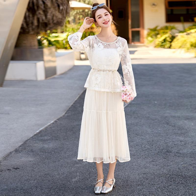 2025 Summer Fashion Lace Jacket, Camisole, and Midi Skirt Set - YF2565 XL (115-125 jin)
2025 Summer Fashion Lace Jacket, Camisole, and Midi Skirt Set - YF2565 XL (115-125 jin)