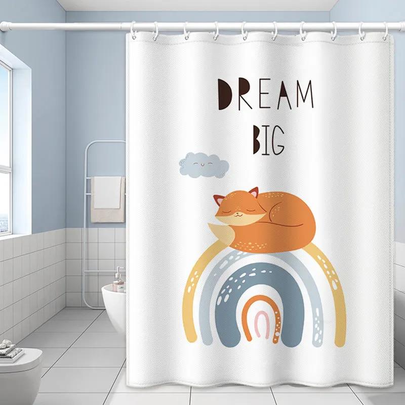 Cartoon Cute Cat Shower Curtain White Fabric Waterproof Polyester Bathroom Accessories Home Bath Curtains With Hooks Decoration W60H190(CM)-1 Pcs
Cartoon Cute Cat Shower Curtain White Fabric Waterproof Polyester Bathroom Accessories Home Bath Curtains With Hooks Decoration W60H190(CM)-1 Pcs