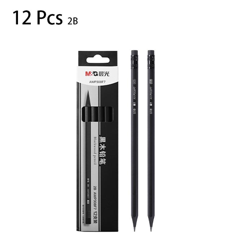 M&G 12 Pcs HB & 2B Wooden Pencil Graphite Lead Core For Office School Student Writing Drawing Sketch Stationery Supplies Gift
M&G 12 Pcs HB & 2B Wooden Pencil Graphite Lead Core For Office School Student Writing Drawing Sketch Stationery Supplies Gift
