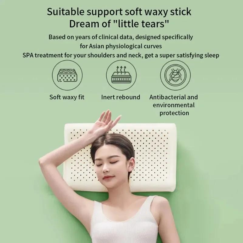 Thai Natural Latex Pillow Cervical Support Pillow for Spine Alignment Memory Foam Adults Ergonomic Design Household Dormitory 50x30cm
Thai Natural Latex Pillow Cervical Support Pillow for Spine Alignment Memory Foam Adults Ergonomic Design Household Dormitory 50x30cm
