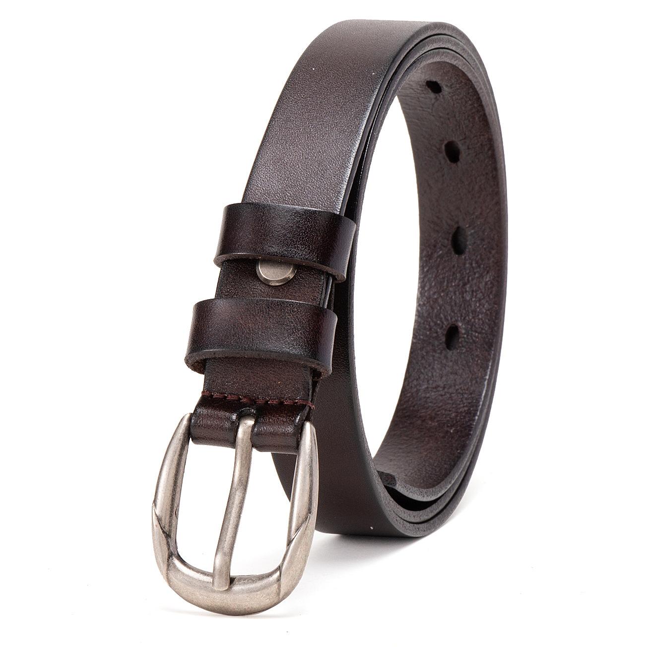 Ремень из натуральной кожи, женский повседневный ремень из коровьей кожи первого слоя с пряжкой, женский японский и корейский декоративный модный и простой ремень 110cm темно-коричневого
Ремень из натуральной кожи, женский повседневный ремень из коровьей кожи первого слоя с пряжкой, женский японский и корейский декоративный модный и простой ремень 110cm темно-коричневого