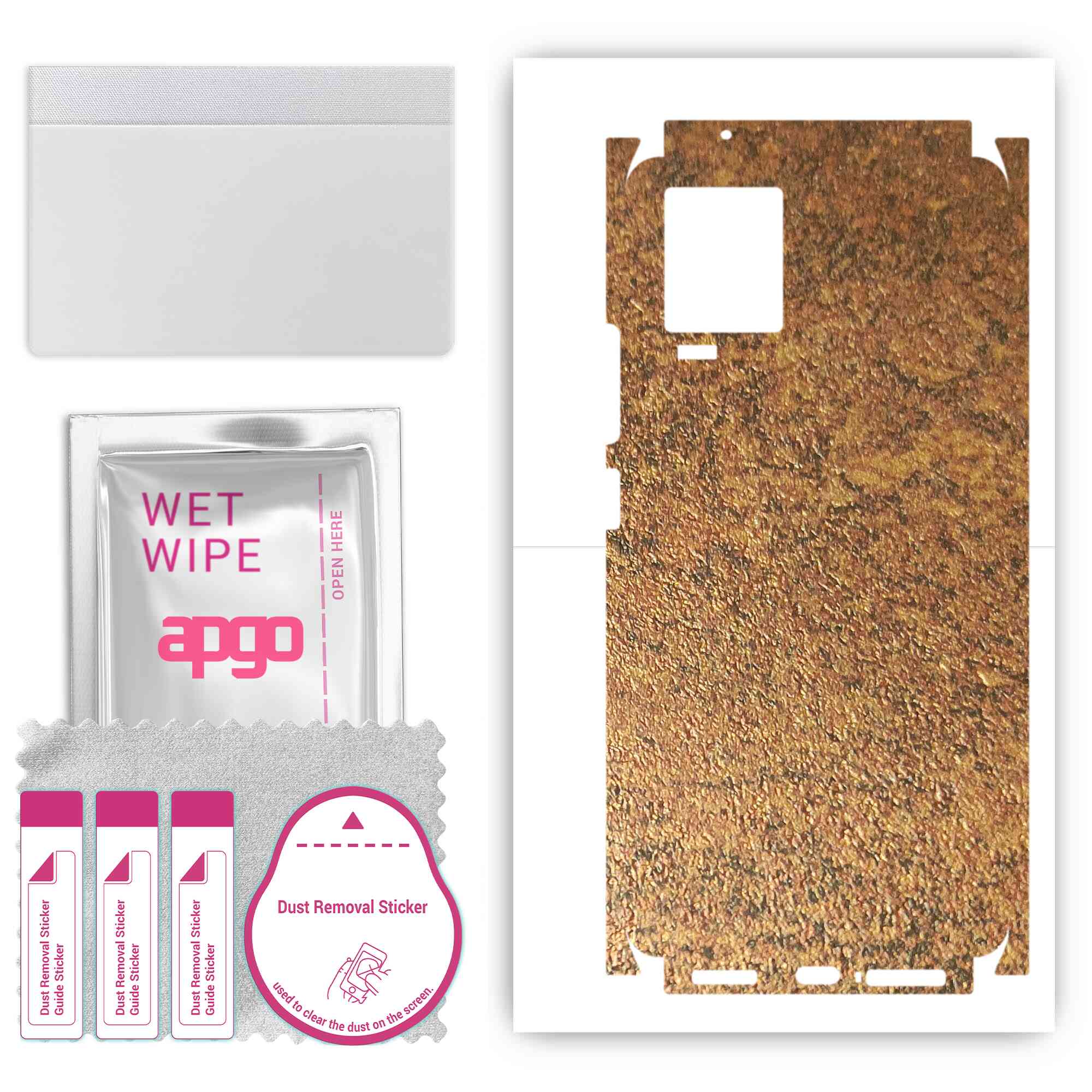 apgo Protective Skin Sticker for the back+sides compatible with Vivo IQOO 7, Full Wrap Film, Foil, Vinyl - Pattern Rusty Copper
apgo Protective Skin Sticker for the back+sides compatible with Vivo IQOO 7, Full Wrap Film, Foil, Vinyl - Pattern Rusty Copper