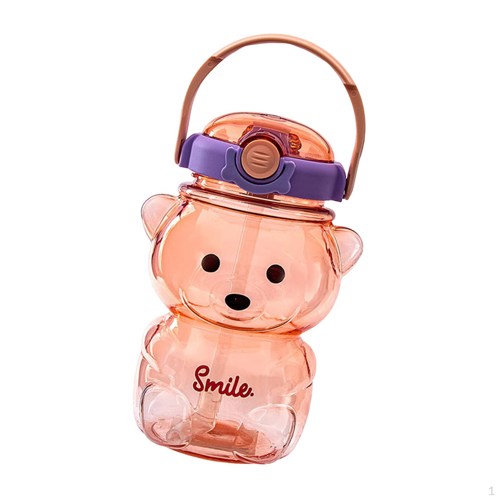 Bear Straw Bottle, Water Bottle with Straw, Cartoon DIY Drinks, Adjustable Straps Beverage, Portable 1000ml violet
Bear Straw Bottle, Water Bottle with Straw, Cartoon DIY Drinks, Adjustable Straps Beverage, Portable 1000ml violet