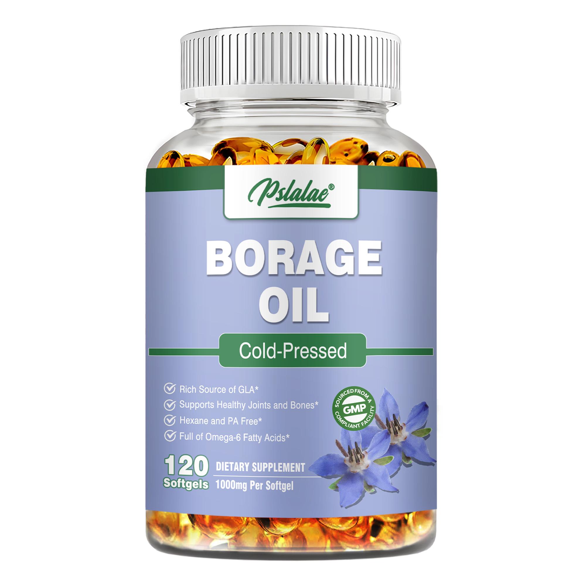 Pslalae High-Absorption Borage Oil Capsules, 1000 mg, 100% Vegan, Suitable for Skin Health and Hair, Easily Absorbed 120
Pslalae High-Absorption Borage Oil Capsules, 1000 mg, 100% Vegan, Suitable for Skin Health and Hair, Easily Absorbed 120