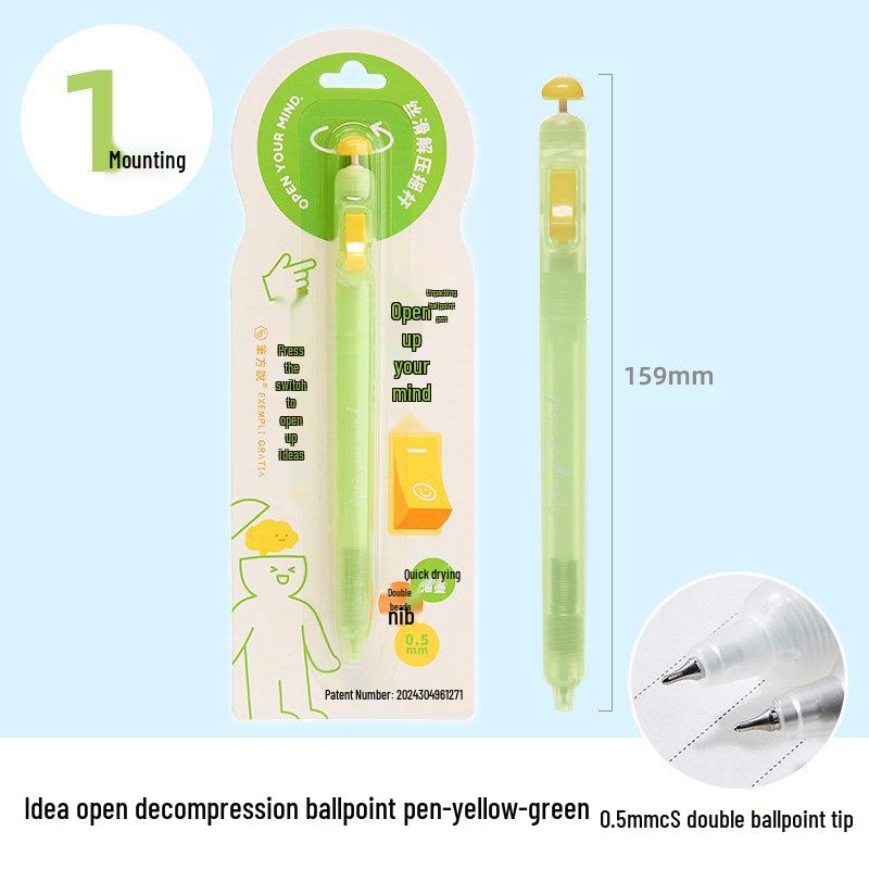 Open Idea Decompression Ballpoint Pen: High-Value Black Signature Pen for Classroom Use 0.5mm - Single Pen
Open Idea Decompression Ballpoint Pen: High-Value Black Signature Pen for Classroom Use 0.5mm - Single Pen