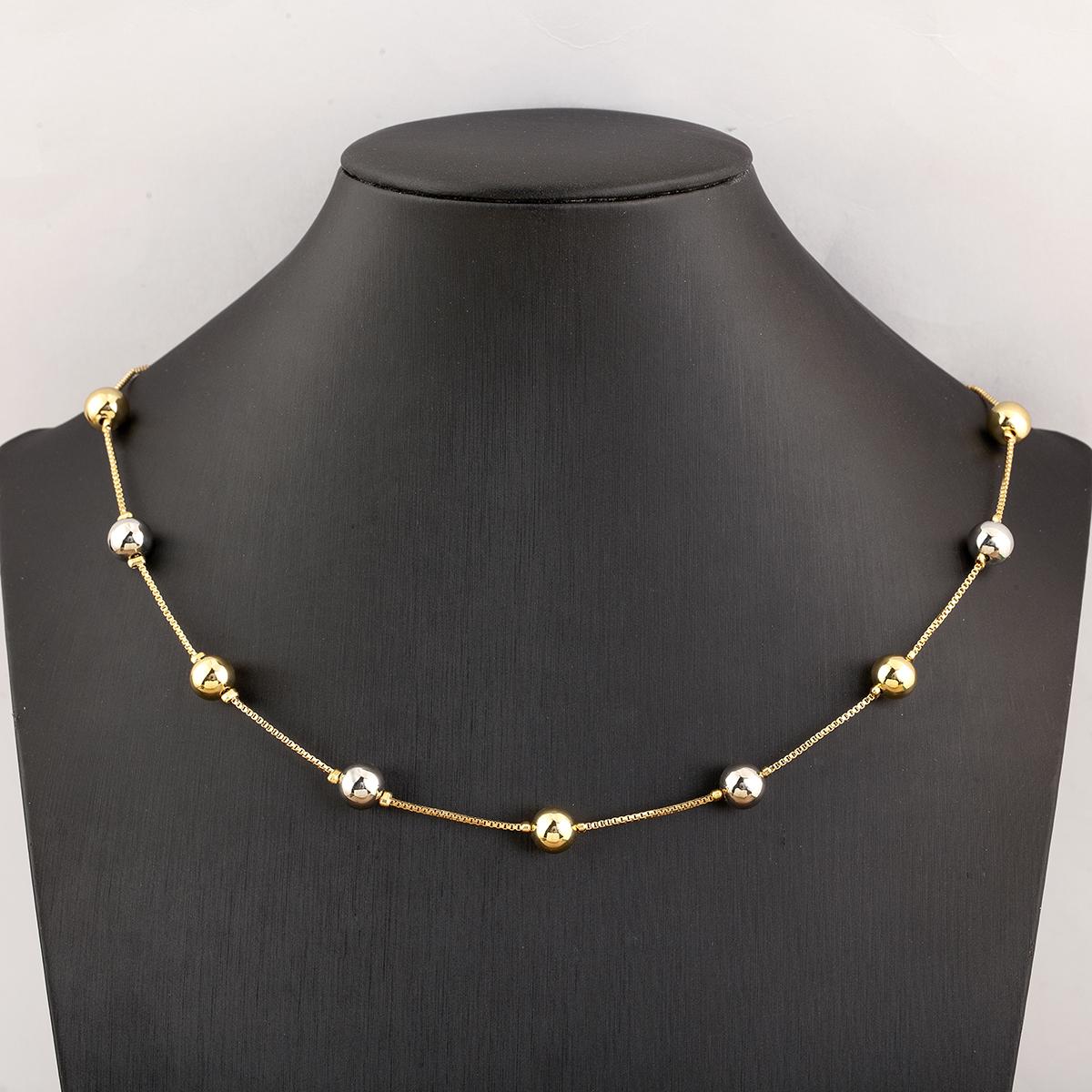 Nidin Simple Fashion Round Beads Necklace For Women Girls OL Style Copper Clavicle Chain Jewelry Accessories Birthday Party Gift
Nidin Simple Fashion Round Beads Necklace For Women Girls OL Style Copper Clavicle Chain Jewelry Accessories Birthday Party Gift