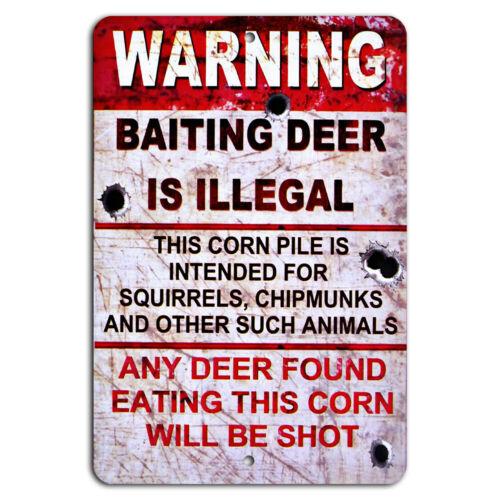 Warning Baiting Deer Is Illegal Sign Rustic Decor AluminumAluminum 20x30cm(7.8x11.8inch)
Warning Baiting Deer Is Illegal Sign Rustic Decor AluminumAluminum 20x30cm(7.8x11.8inch)