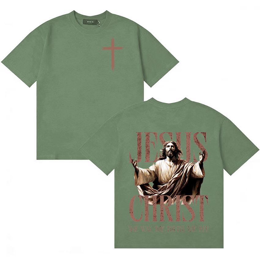 Jesus CHRIST Vintage Aesthetic Cotton Tshirt Unisex Women High Quality Summer Oversized Comfort Y2K Short Sleeve T Shirts Teenagers 4XL
Jesus CHRIST Vintage Aesthetic Cotton Tshirt Unisex Women High Quality Summer Oversized Comfort Y2K Short Sleeve T Shirts Teenagers 4XL