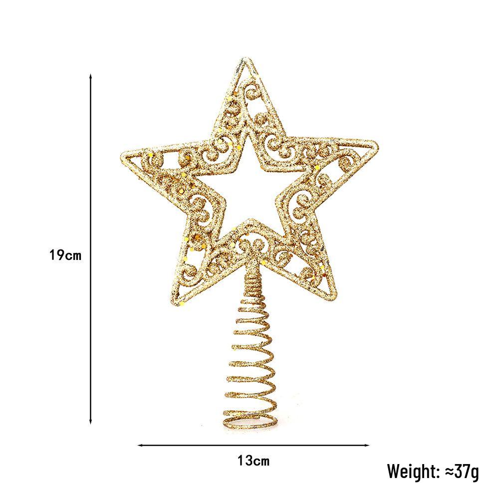 Gold & Silver Glitter Five-Pointed Star Christmas Tree Topper
Gold & Silver Glitter Five-Pointed Star Christmas Tree Topper