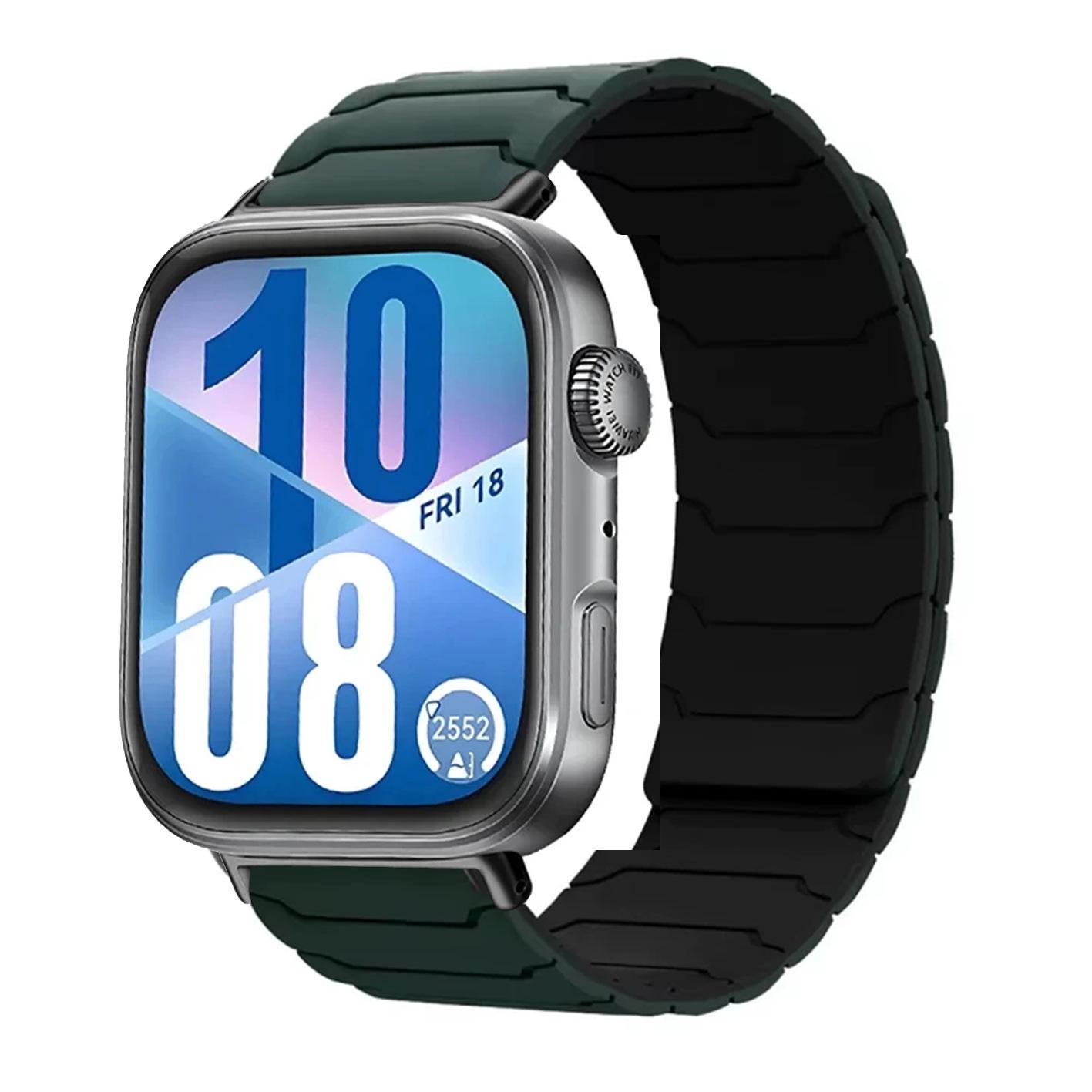 Armor Hero Magnetic Silicone Watch Strap (18/20/22mm) 18mm чёрный/темно-зеленого
Armor Hero Magnetic Silicone Watch Strap (18/20/22mm) 18mm чёрный/темно-зеленого