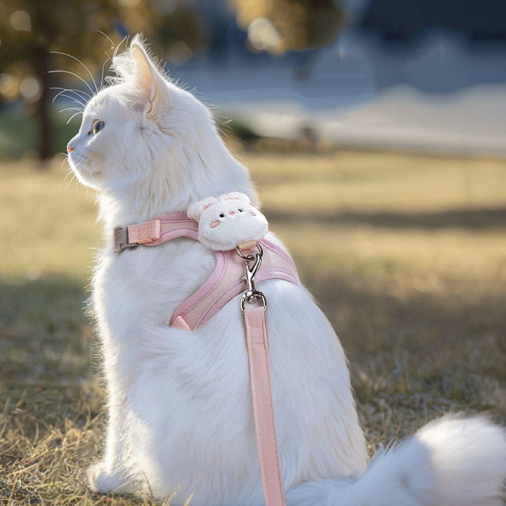 Anti-breakaway Cat Harnesses Leash Adjustable Strap Pet Walking Lead Leash Pet Collar Puppy Kitten S-1.2M rope-Bear
Anti-breakaway Cat Harnesses Leash Adjustable Strap Pet Walking Lead Leash Pet Collar Puppy Kitten S-1.2M rope-Bear
