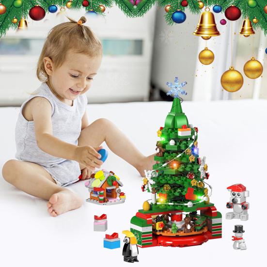 547Pcs Рождественская елка Building Set Fun Create Праздничные украшения Праздничный подарок для мальчиков и девочек
547Pcs Рождественская елка Building Set Fun Create Праздничные украшения Праздничный подарок для мальчиков и девочек