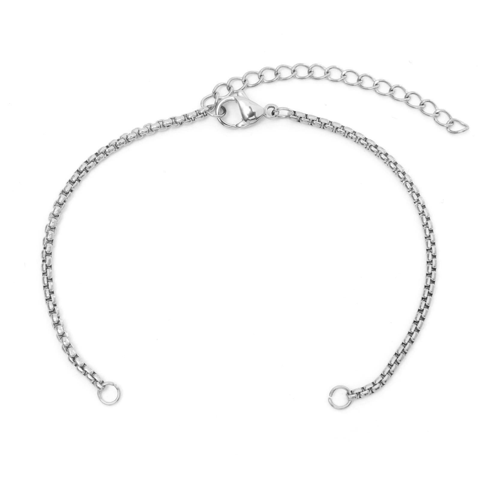 1 Piece 304 Stainless Steel Link Chain Bracelets Components Silver Color DIY Making Bracelet Jewelry Findings 17cm(6 6/8 ) long 17cm long
1 Piece 304 Stainless Steel Link Chain Bracelets Components Silver Color DIY Making Bracelet Jewelry Findings 17cm(6 6/8 ) long 17cm long