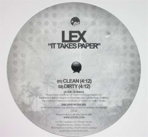 12inch Record LEX - It Takes Paper NESE12S002 NextSelection 2007 US Rap & Hip-Hop/R&B Used
12inch Record LEX - It Takes Paper NESE12S002 NextSelection 2007 US Rap & Hip-Hop/R&B Used