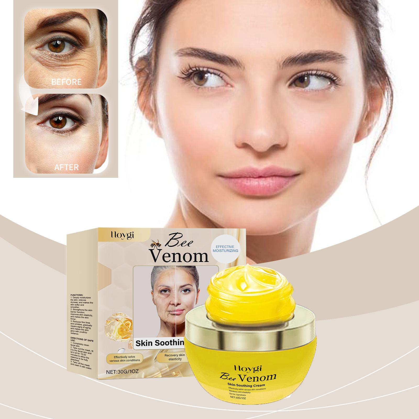 Bee Venom Face Cream Reduce Fine Line Repair Damaged Skin Firming Anti Wrinkle Repair Redness Soothing Tightening Lifitng Lotion 30g
Bee Venom Face Cream Reduce Fine Line Repair Damaged Skin Firming Anti Wrinkle Repair Redness Soothing Tightening Lifitng Lotion 30g