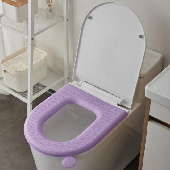 Toilet Seat Cushion Soft Touch Surface EVA Waterproof Portable Toilet Mat Washable Handle Design Hygienic Toilet Seat Cushion
Toilet Seat Cushion Soft Touch Surface EVA Waterproof Portable Toilet Mat Washable Handle Design Hygienic Toilet Seat Cushion