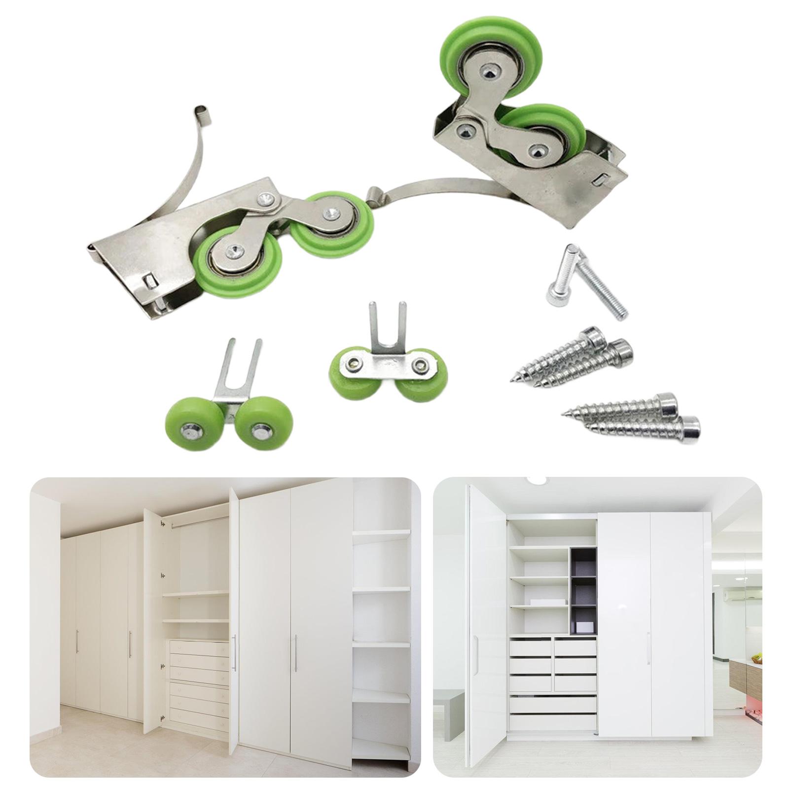 Heavy Duty Nylon Sliding Door Rollers Furniture Pulley Set for Smooth & Silent Wardrobe Operate In Various Environment B
Heavy Duty Nylon Sliding Door Rollers Furniture Pulley Set for Smooth & Silent Wardrobe Operate In Various Environment B