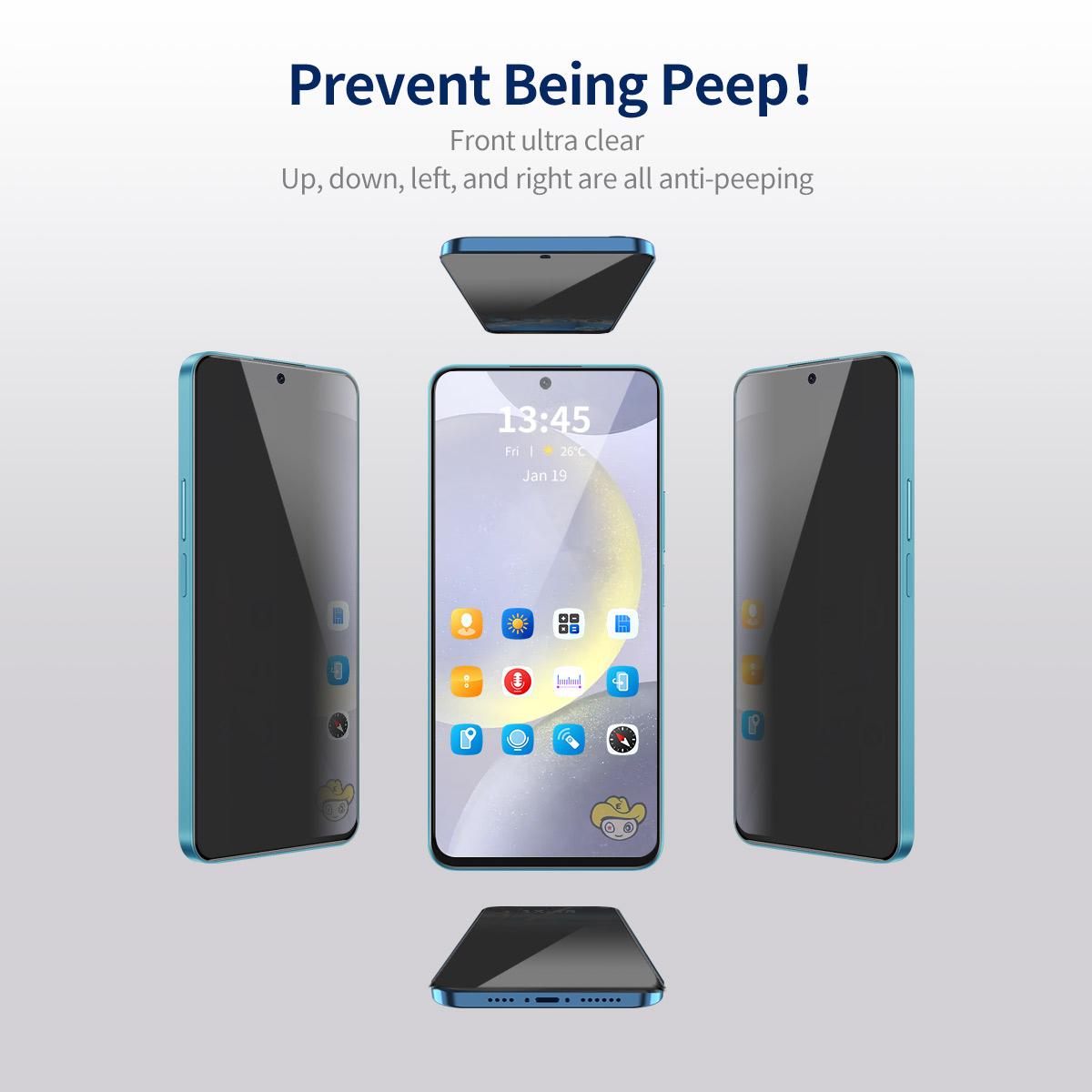 ENKAY HAT PRINCE 5Pcs For Samsung Galaxy S23+ Silk Printing Anti-Spy Full Cover Screen Protector As Shown A
ENKAY HAT PRINCE 5Pcs For Samsung Galaxy S23+ Silk Printing Anti-Spy Full Cover Screen Protector As Shown A