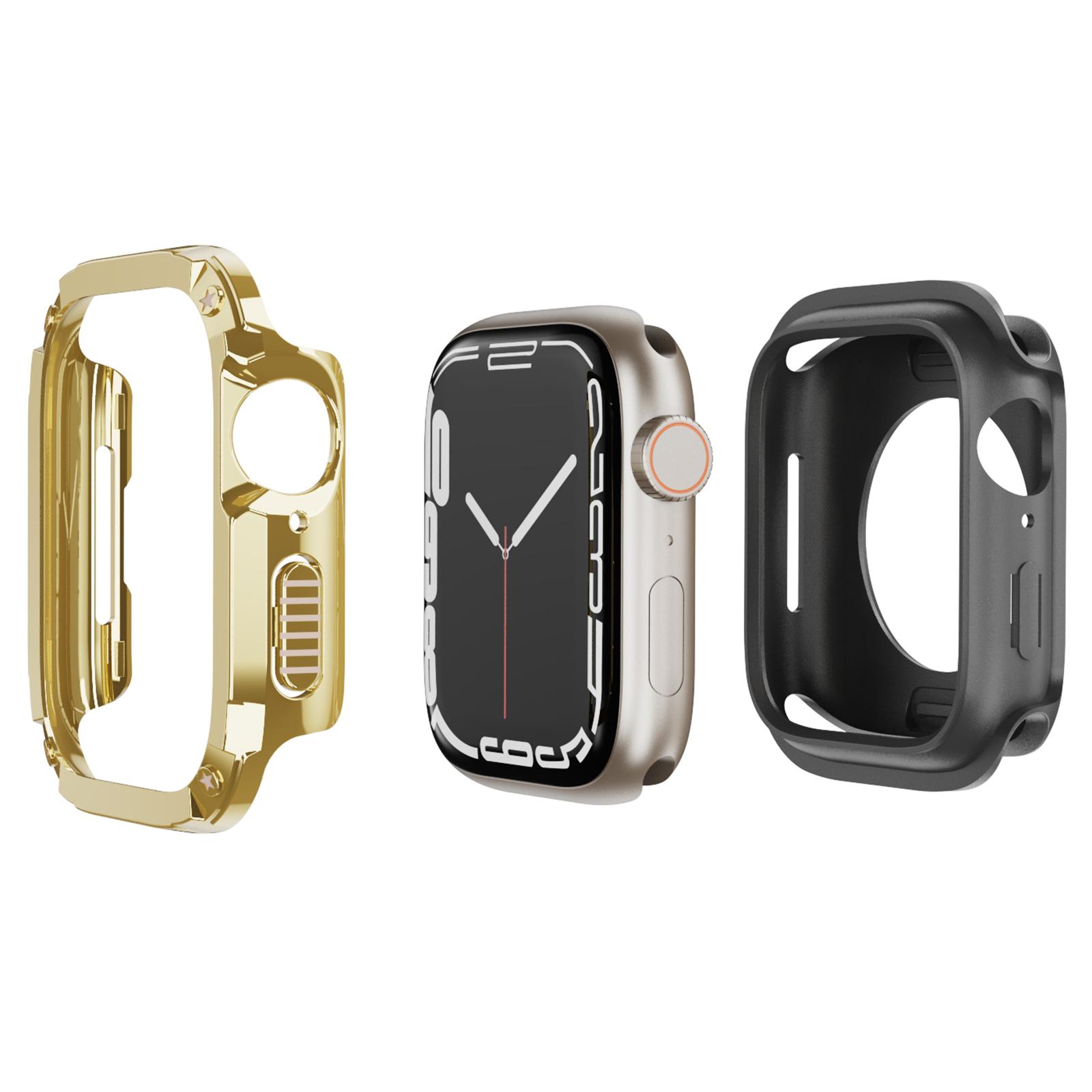 Watch Case Set for Apple Watch Series SE3/SE2/SE1/ 6/5/4 40mm/7/8/9 41mm Hard PC+TPU Watch Frame Cover Combo E
Watch Case Set for Apple Watch Series SE3/SE2/SE1/ 6/5/4 40mm/7/8/9 41mm Hard PC+TPU Watch Frame Cover Combo E