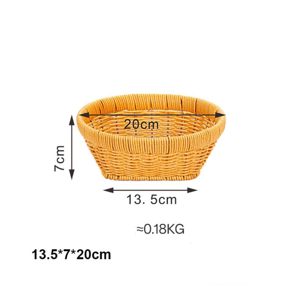 Portable Handwoven Bread Storage Basket 3 Styles Storage Bin New Outdoor Picnic Basket 13.5*7*20cm
Portable Handwoven Bread Storage Basket 3 Styles Storage Bin New Outdoor Picnic Basket 13.5*7*20cm