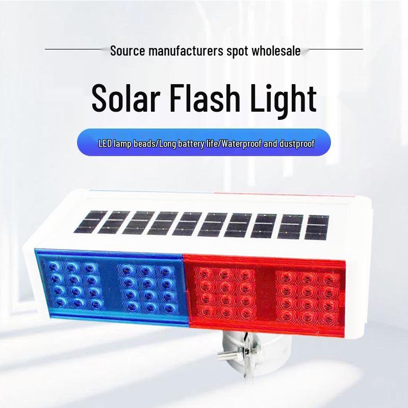 Солнечный стробоскопический сигнальный фонарь для дорожной безопасности - Красный и Синий Integrated Strobe Light (32*14cm)
Солнечный стробоскопический сигнальный фонарь для дорожной безопасности - Красный и Синий Integrated Strobe Light (32*14cm)