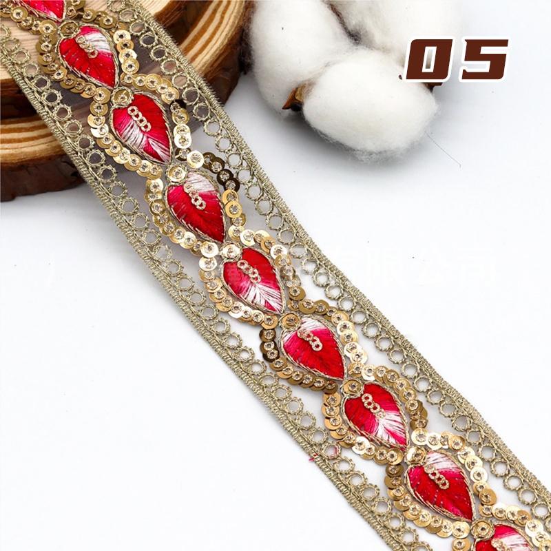 1 Yard Ethnic Gold Embroidered Lace Trim with Sequins for Cosplay Costume Applique Hanfu Decor Handmade Accessories 10 Yards
1 Yard Ethnic Gold Embroidered Lace Trim with Sequins for Cosplay Costume Applique Hanfu Decor Handmade Accessories 10 Yards