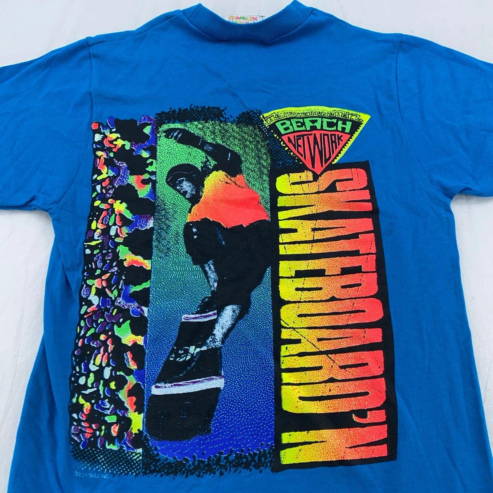 винтаж 90-е BEACH NETWORK SKATEBOARD N Футболка XS неоновая серф скейт пляжная доска XL
винтаж 90-е BEACH NETWORK SKATEBOARD N Футболка XS неоновая серф скейт пляжная доска XL