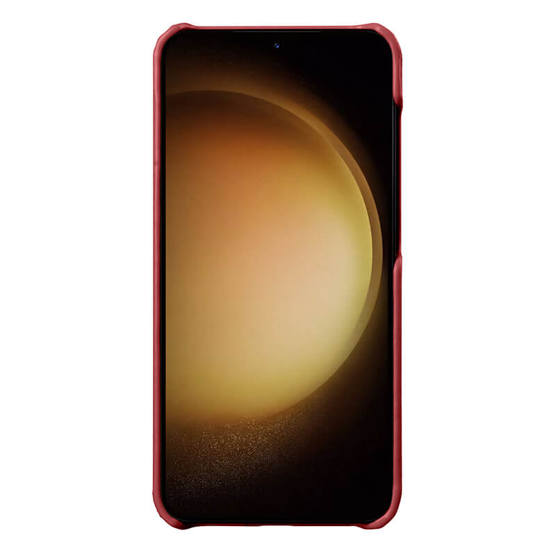 MELKCO For Samsung Galaxy S24+ Cell Phone Case Drop Proof Genuine Cow Leather+PC Cover Orange
MELKCO For Samsung Galaxy S24+ Cell Phone Case Drop Proof Genuine Cow Leather+PC Cover Orange