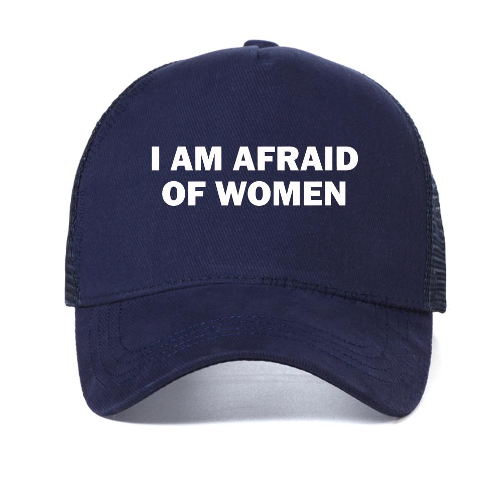 I Am Afraid of Women baseball cap Humor Gift Funny Meme caps Street Fashion Unisex adjustable hats Breathable mesh Snapback hat Adjustable темно-синього кольору
I Am Afraid of Women baseball cap Humor Gift Funny Meme caps Street Fashion Unisex adjustable hats Breathable mesh Snapback hat Adjustable темно-синього кольору