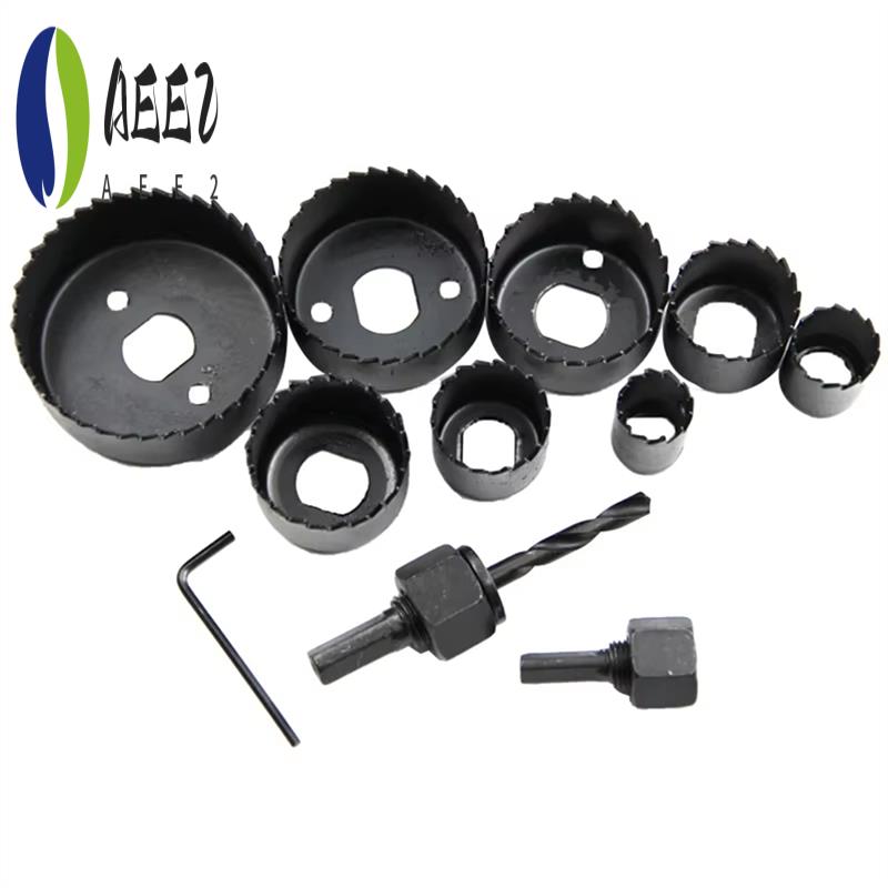 AEE2-11Pcs Hole Saw Kit Carbon Steel Metal Circle Power Drill Hole Cutter For Wood PVC And Plastic чорний
AEE2-11Pcs Hole Saw Kit Carbon Steel Metal Circle Power Drill Hole Cutter For Wood PVC And Plastic чорний