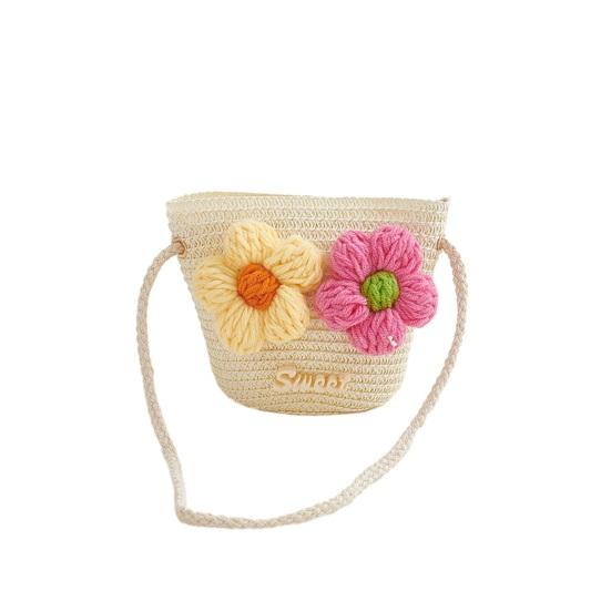 Crossbody Bag Hand-knitted Straw Lightweight Shoulder Bag with 3D Crochet Flower Design Snack Purse for Baby
Crossbody Bag Hand-knitted Straw Lightweight Shoulder Bag with 3D Crochet Flower Design Snack Purse for Baby