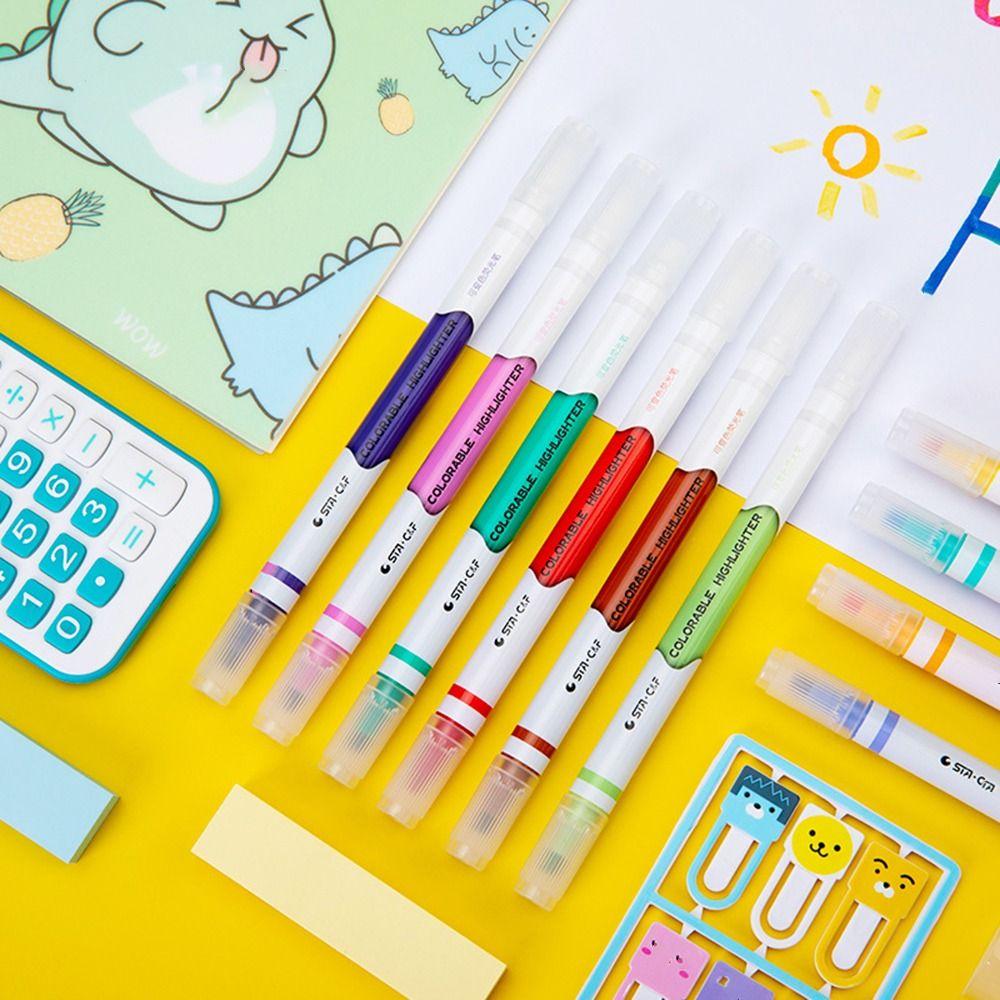Quality Stationery Double Head Magic Fluorescent Marker Drawing Tools Highlighter Pen Set Paint Pen
Quality Stationery Double Head Magic Fluorescent Marker Drawing Tools Highlighter Pen Set Paint Pen