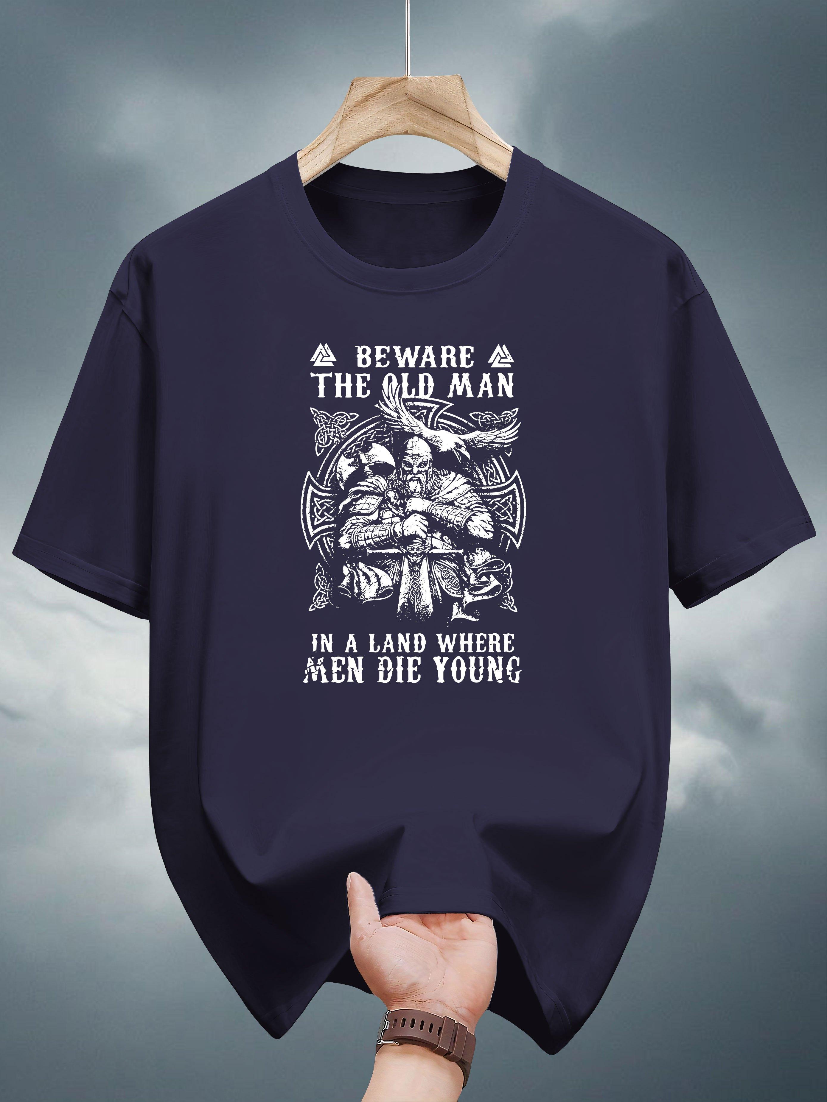 Graphic Print T-shirt - Bold BEWARE THE OLD for Man Design XXXXL
Graphic Print T-shirt - Bold BEWARE THE OLD for Man Design XXXXL