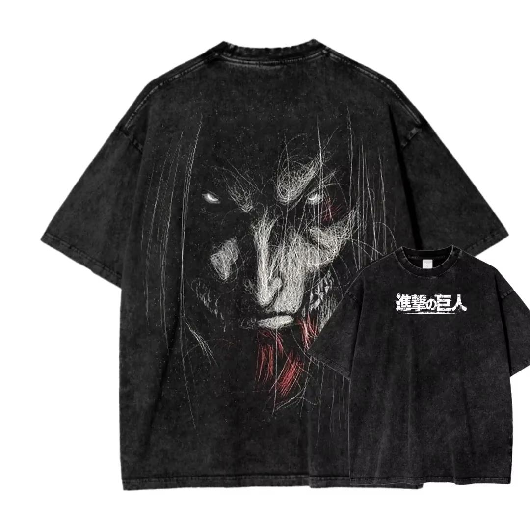 Attack on Titan Eren Jaeger Printed Tee Men Women Washed Cotton Tshirts Manga Vintage T Shirt Harajuku Male Short Sleeve Tshirt XL
Attack on Titan Eren Jaeger Printed Tee Men Women Washed Cotton Tshirts Manga Vintage T Shirt Harajuku Male Short Sleeve Tshirt XL