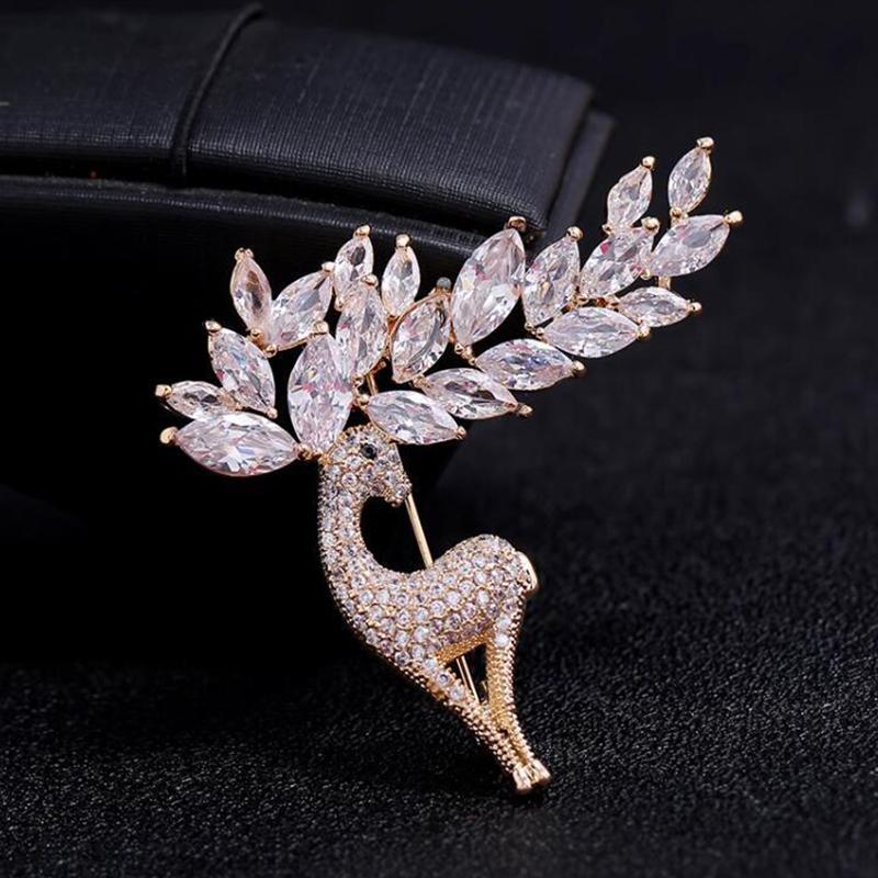 Fashion Rhinestone Deer Shaped Brooch Exquisite Shiny Pin Corsage For Women Girls Clothing Coat Wedding Accessories Gifts золотий
Fashion Rhinestone Deer Shaped Brooch Exquisite Shiny Pin Corsage For Women Girls Clothing Coat Wedding Accessories Gifts золотий