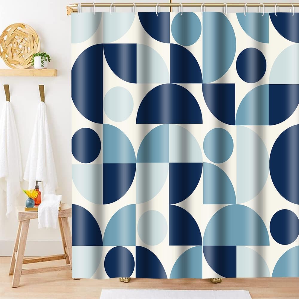 Vintage Colorful Rainbow Mid Century Shower Curtain Modern Abstract Geometric Art Bathroom Curtain Decor Washable Fabric Bright W60H190(CM)-1 Pcs
Vintage Colorful Rainbow Mid Century Shower Curtain Modern Abstract Geometric Art Bathroom Curtain Decor Washable Fabric Bright W60H190(CM)-1 Pcs