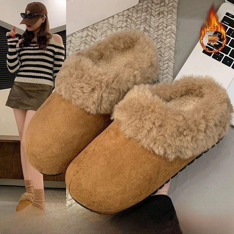 Autumn and winter new velvet cotton shoes matte retro thick soles increase height, one pedal lazy two wear fluff tows 40 малиновий
Autumn and winter new velvet cotton shoes matte retro thick soles increase height, one pedal lazy two wear fluff tows 40 малиновий