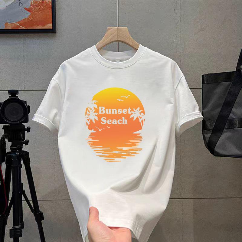 Футболка с коротким рукавом, модная брендовая мужская футболка, мужская большого размера, свободный воротник, принт, модный тренд, женский топ M 
Футболка с коротким рукавом, модная брендовая мужская футболка, мужская большого размера, свободный воротник, принт, модный тренд, женский топ M