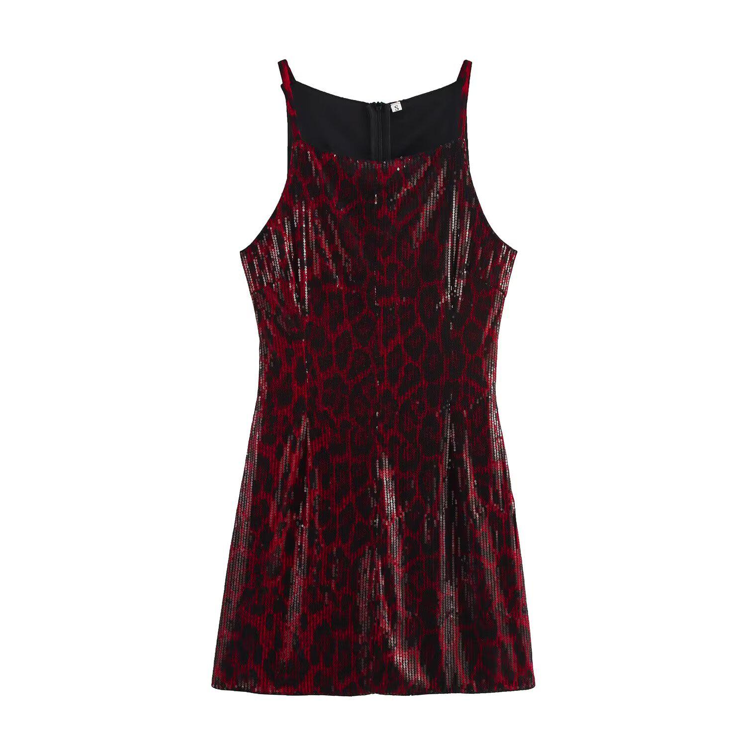 Весна 2025 Женское европейское и американское стиль Сексуальное платье-майка с леопардовым принтом и пайетками L
Весна 2025 Женское европейское и американское стиль Сексуальное платье-майка с леопардовым принтом и пайетками L