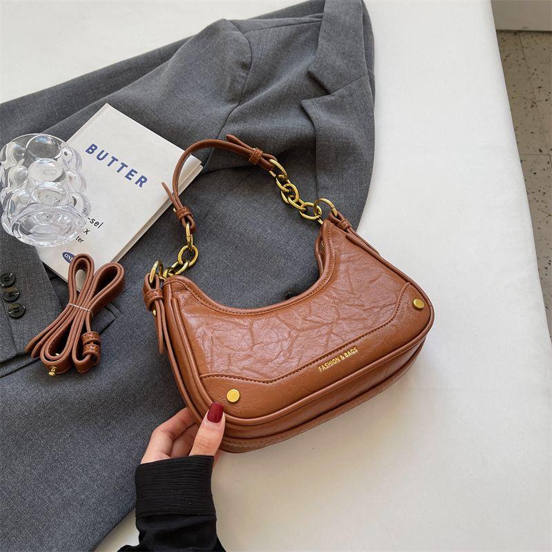 Bag Women s Textured One-Shoulder Underarm Retro Selenodont Bag Brown
Bag Women s Textured One-Shoulder Underarm Retro Selenodont Bag Brown