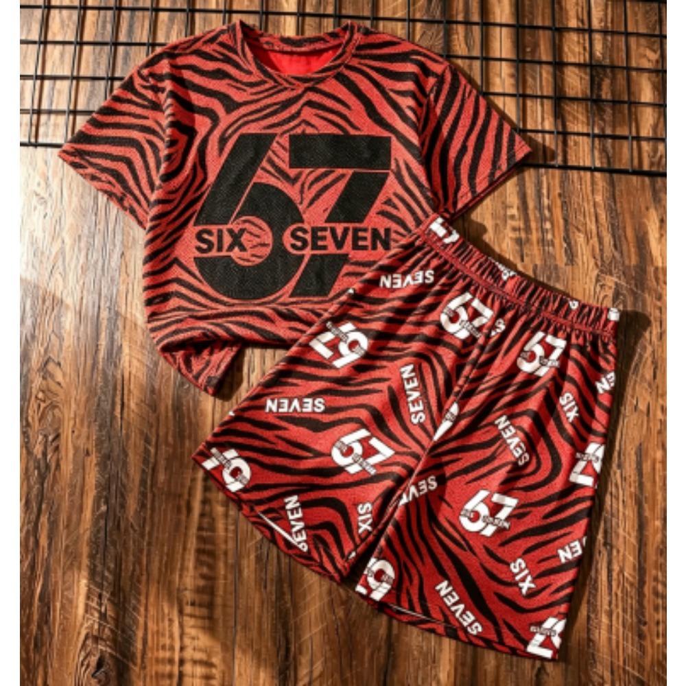 Men s Set Letter 67 Number Printed Men s T-shirt and Shorts 2 Piece Set Summer Street Casual Outdoor Sports Men s and Women s T-shirt Sets XXS
Men s Set Letter 67 Number Printed Men s T-shirt and Shorts 2 Piece Set Summer Street Casual Outdoor Sports Men s and Women s T-shirt Sets XXS