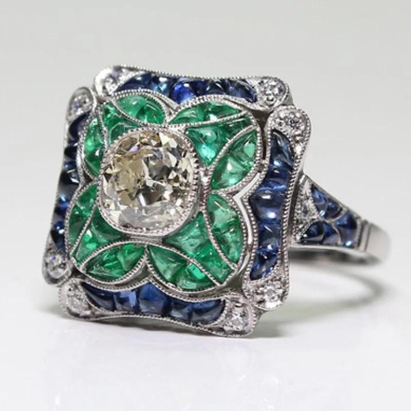 Hot Sale Elegant Emerald Zircon Blue Topaz Ring Popular Hand Jewelry 11 зелёный
Hot Sale Elegant Emerald Zircon Blue Topaz Ring Popular Hand Jewelry 11 зелёный